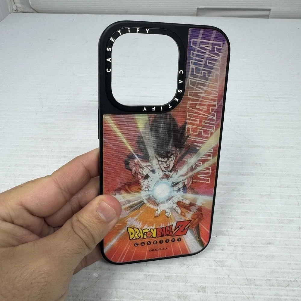 CASETiFY iPhone 14  DragonBall Z‎ Black Lenticular Kamehameha Case
